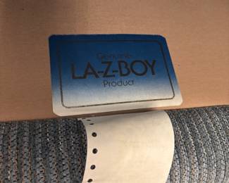 Blue fabric LazBoy sofa 
$ 350.00. 92”L 36”d 31”t