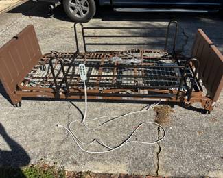 Twin size adjustable hospital bed $350.00
