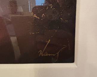 Kamy Deljou abstract Symphony $900.00
Art: 35.5”w 23”t frame 54”w 48”t