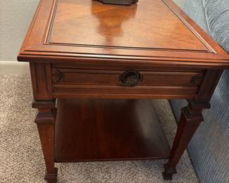 Pair of end tables by Mersman $150.00 pair.     20”w 27.5”d 21”t