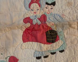 Sun bonnet Sue baby quilt ‘40’s $75.00
39”x 50”