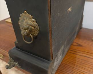 Antique 1890’s Seth Thomas Adamantine Mantle clock $150.00
17”w 6.5”d 11”t