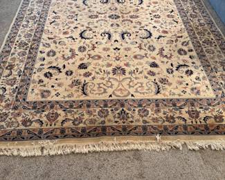 Persian silk woven area rug $1,200.00. 
137”L 98”w. 12’x8’