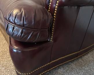 Leather sofa “ Gardberg’s” has matching recliner.  $900.00 set or $800.00 for sofa 
85”L 36”d 32”t