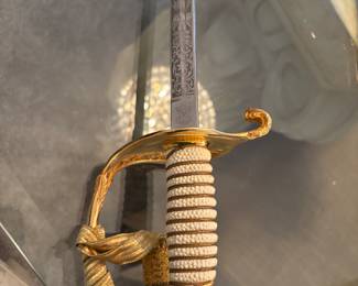 Navy Officer Ceremonial Sword/scabbard/holster/ dust cover $400.00