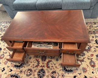 Wood coffee table by EC
$150.00. 49”L 28”d 18”t