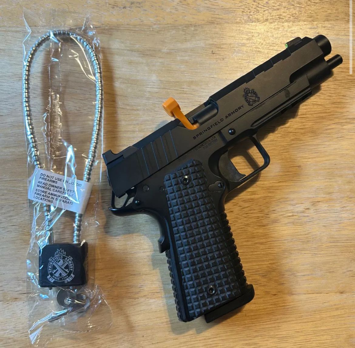 Springfield Armory 1911 Emissary 9mm 5” Barrel – Black, PX9229L – New in Box w/ Case & Lock