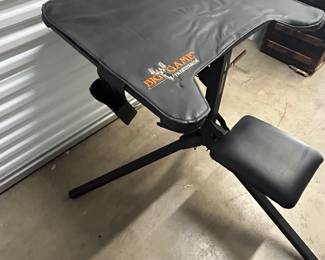 Big Game Treestands Shooting Bench – Adjustable Portable Shooting Table with Seat