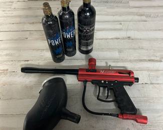 WGP Lancer Paintball Gun Marker Lot w/ ViewLoader Hopper & 3 CO2 Tanks