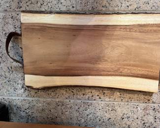 Natural wood cutting board