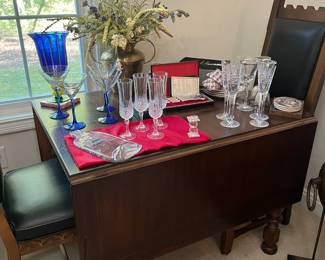 Dining set 6 chairs, Matching Buffet and China Cabinet