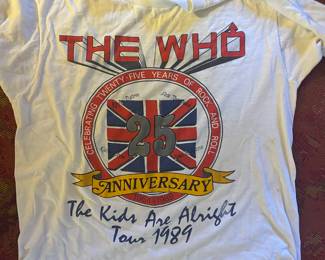 The Who t-shirt from The Kids are Alright Tour 1989