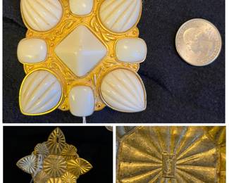 Yves Saint Laurent signed pendant or brooch 