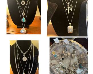 Amazing collection of Sterling silver jewelry.  