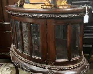 Liquor curio cabinet