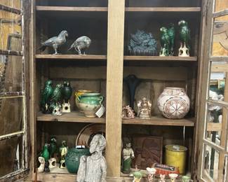 A cabinet full of treasures