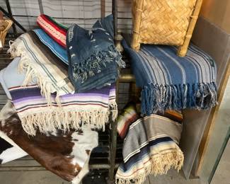 Mexican blankets of all sizes and colors