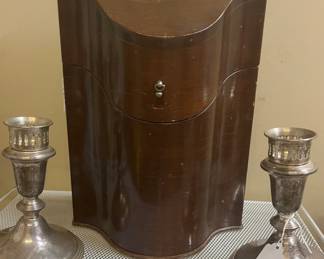Mahogany cutlery box