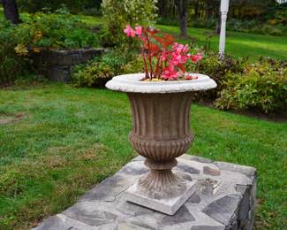 Pair of large garden urns