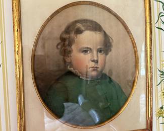 Pastel Portrait of Child (circa 1870)