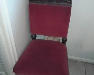 Chair Antique Red