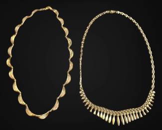 Two 14k Gold Necklaces 23.50g
