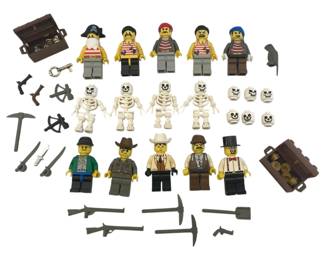 LEGO Pirate and Western Minifigures With Accessories