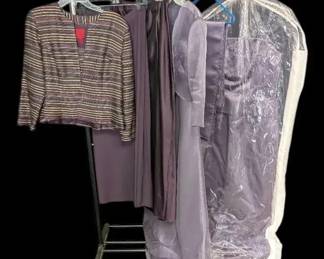 2 Purple Formal Gowns, JS Collection Set More
