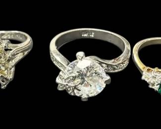 White Gold Plated Rings