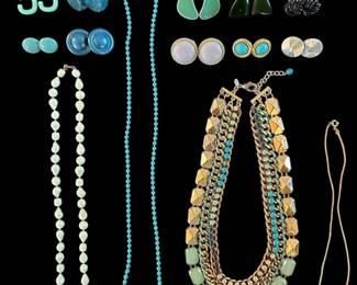 Blue Green Costume Jewelry