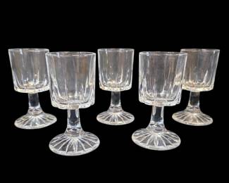 5 Zeus Royal Crystal Wine Glasses