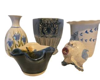 Blue White Pottery Vases, Planter, More
