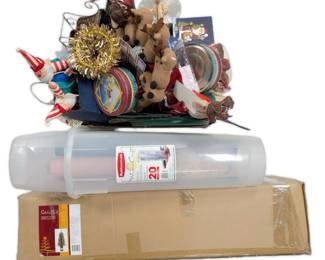 Christmas Tree, Decor Wrapping Paper Container