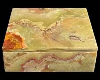 Small Natural Onyx Box