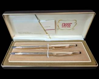 Two 14k GoldFilled Cross Pens