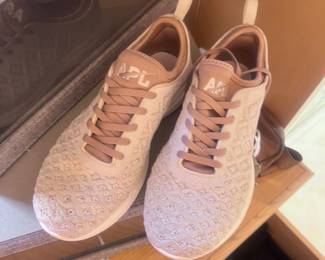 APL TechLoom Sneakers – Blush Knit Running Shoes, Lightweight Performance & Streetwear Style