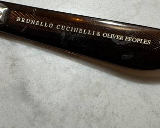 Authentic Brunello Cucinelli & Oliver Peoples Collaboration Sunglasses – Italian Designer Eyewear Detail