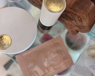 Hermes samples and assorted makeup