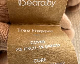 Bearaby Tree Napper Label – Tencel and Cotton Weighted Blanket Composition Details