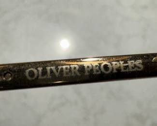 Oliver Peoples Gregory Peck Clip-On Style Sunglasses – Tortoiseshell Frame with Gold Trim