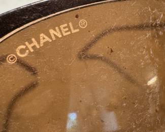 Authentic Chanel Sunglasses Close-Up – Iconic Designer Logo, Made in Italy Craftsmanship
