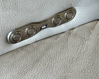 Roche Bobois Electric Recliner Controls – Premium Leather Sofa Detail