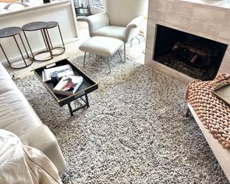 Cozy Living Room Setup with Fireplace and Modern Furniture