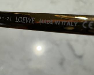 Authentic Loewe Made in Italy Sunglasses – High-End Gold Metal Frames and UV Protection