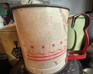 Vintage flour sifter
