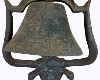 22 - Cast Iron Bell - 12 x 9 will need flat head screwdriver to remove from brick wall