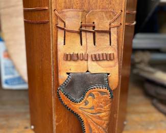 Vintage Holster Wastebasket
