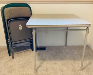 Card Table and Chairs