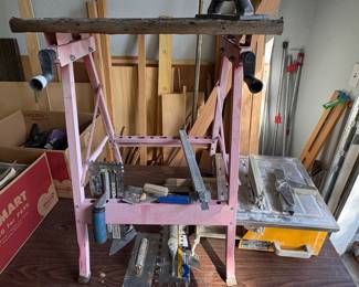 Tile Saw, Work stand and more