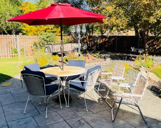 Patio Table with chairs and Umbrella